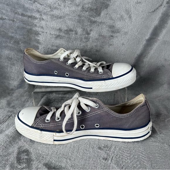 Converse All Star Low Top Sneakers Mens 6 Womens 8 Faded Navy Blue Chuck Taylors - Picture 2 of 13